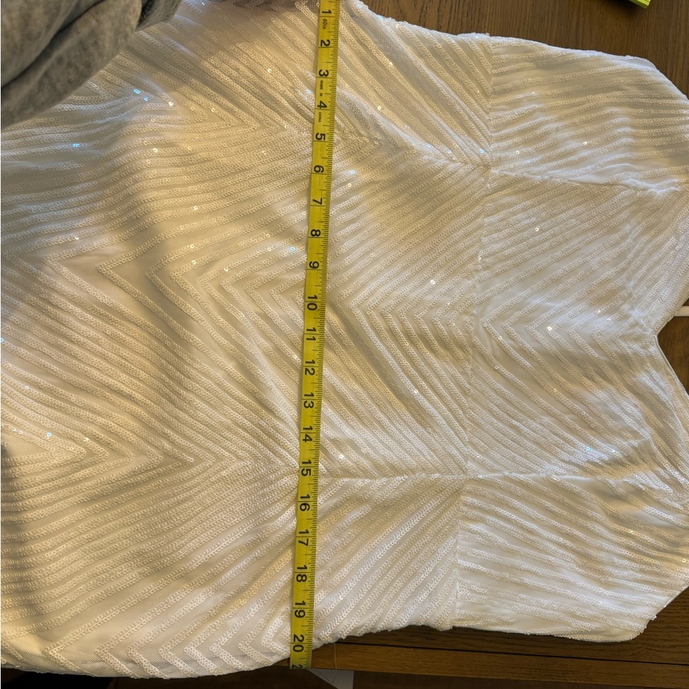 White sequin mermaid dress XXL - Picture 7 of 8